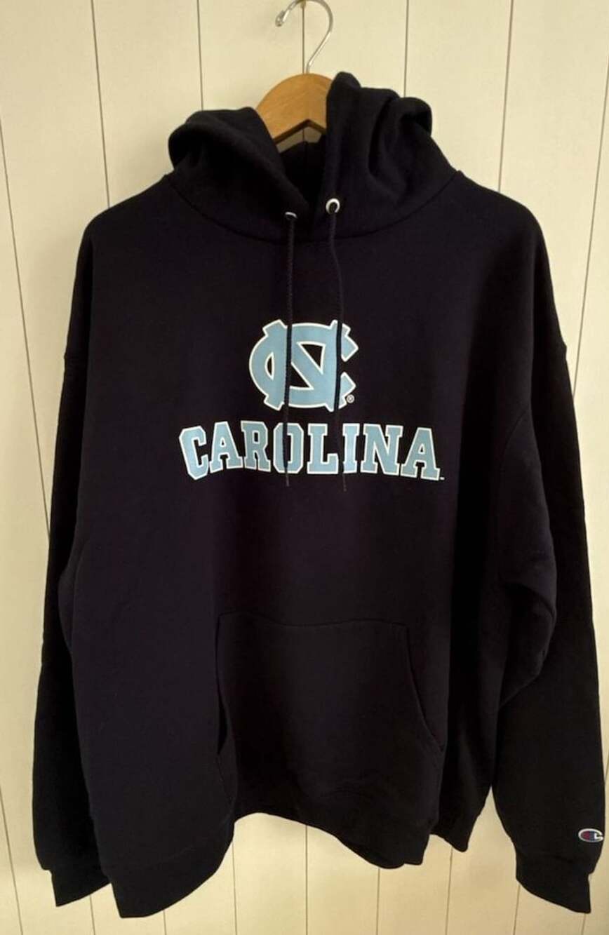 Vintage NCAA North Carolina Tarheels Pullover Hoodie Sweatshirt Women L